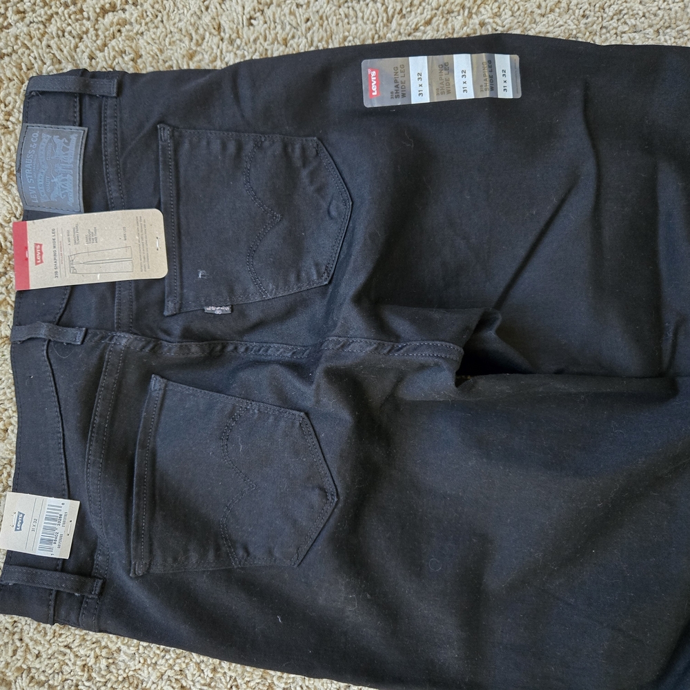 Levi's Women's Black Wide Leg Jeans